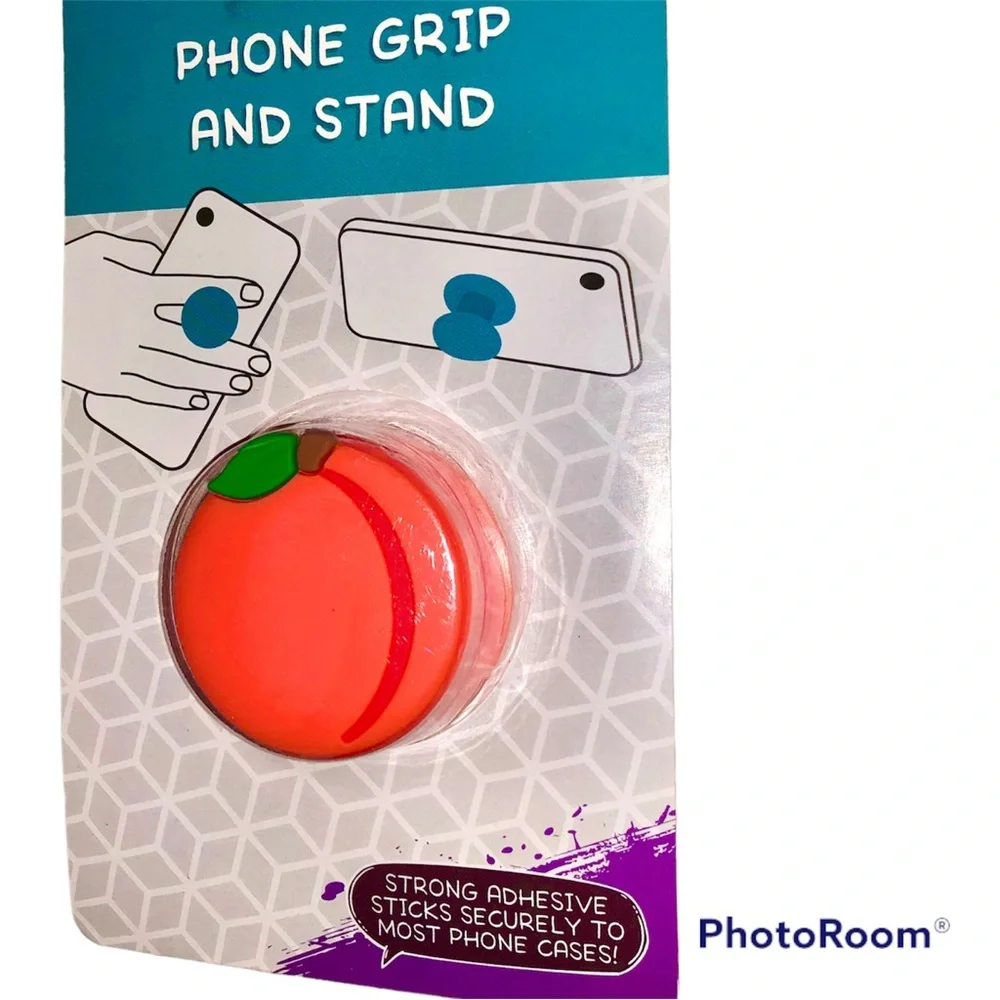 🍑 KAWAII PEACH PHONE GRIP & STAND 🍑